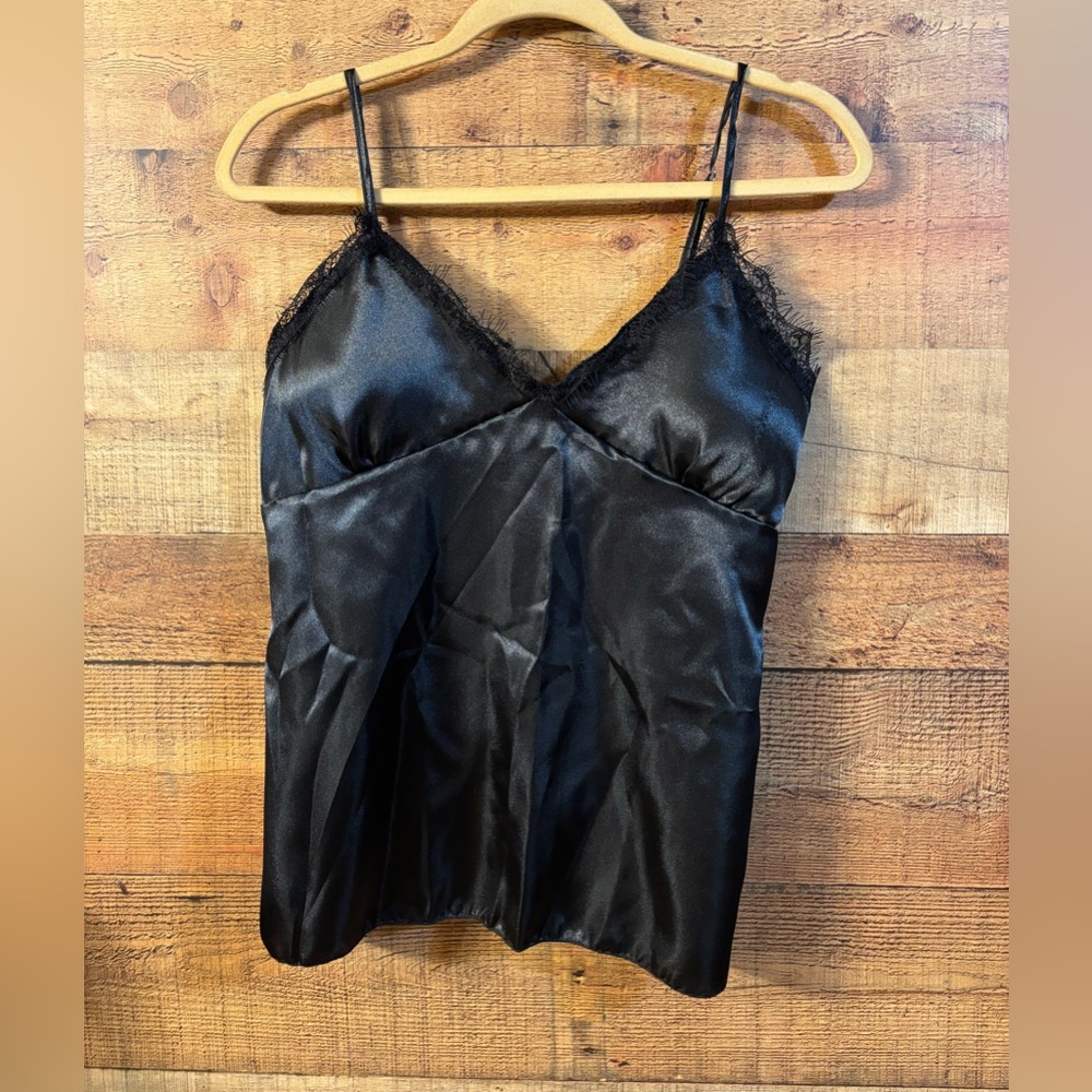 Black Satin Sleepwear Set - Picture 8 of 12
